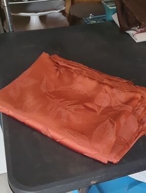 croft & barrow Rust Leaf Jacquard Table Runner